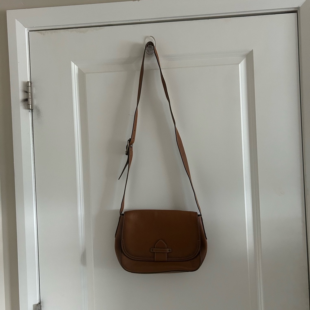 Frye Chestnut Brown Leather Crossbody Bag - Picture 8 of 9